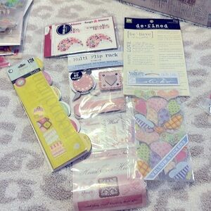 Lot of Scrapbooking Supplies- stickers and rub on transfer- Love/Hearts/Quotes